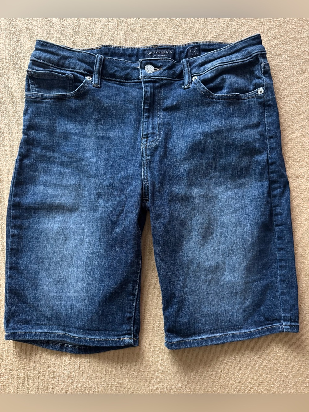 Lucky Brand Women's Indigo Blue Denim Bermuda Shorts
